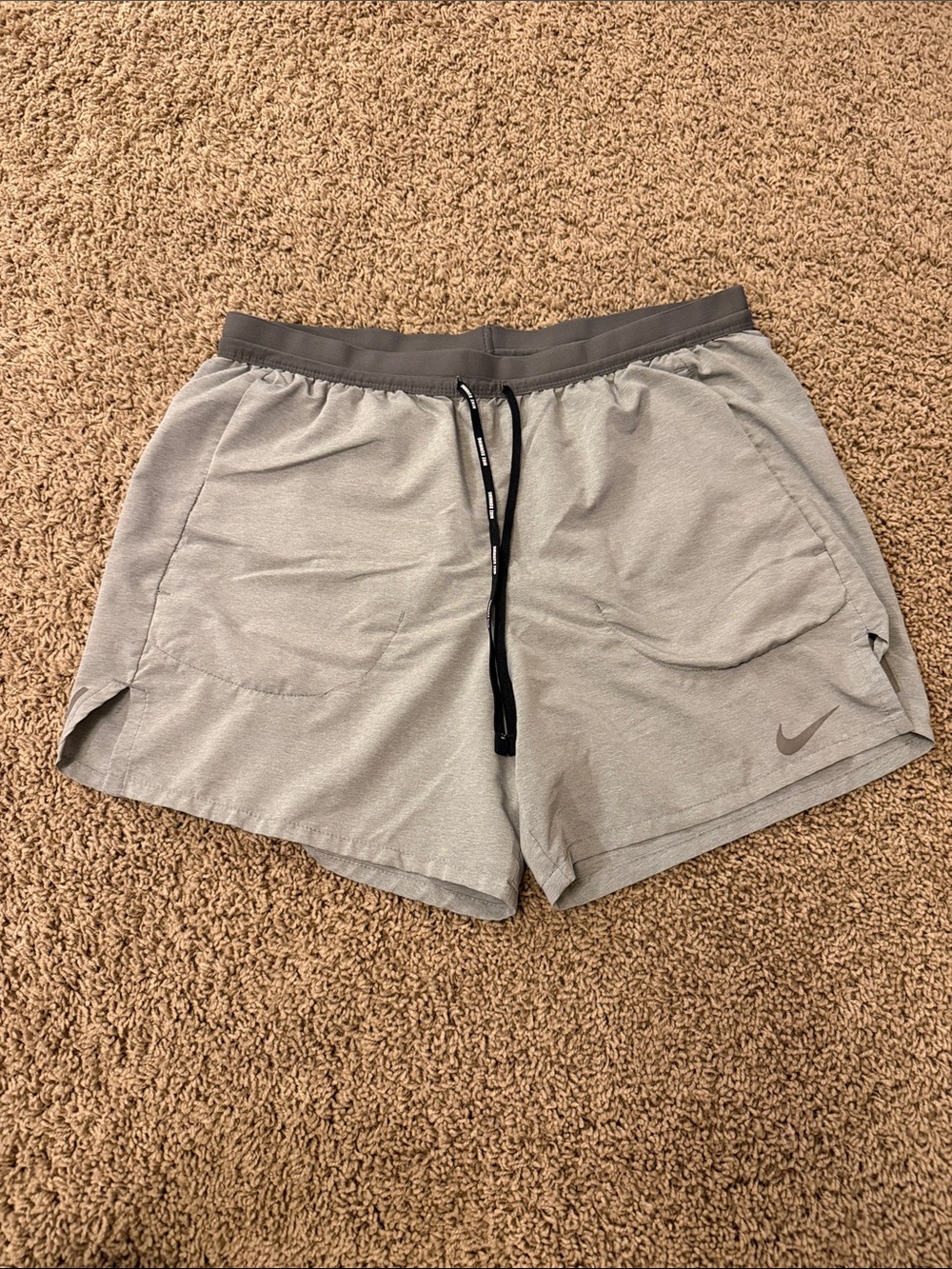 Nike Women’s Light Gray Athletic Drawstring Shorts
